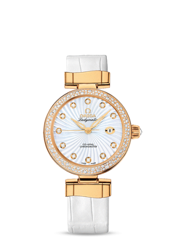 Omega LadyMatic Co-Axial 34 Yellow Gold / Diamond / MOP